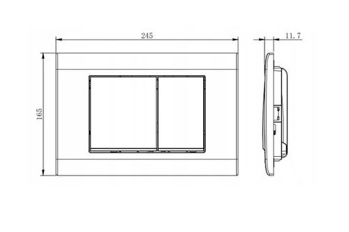 PRZYCISK WC NAPO 01 do GEBERIT UP100 CZARNY na Arena.pl
