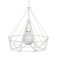 Metalowa lampa wisząca VEN W-CORF/D WH druciana loft biała