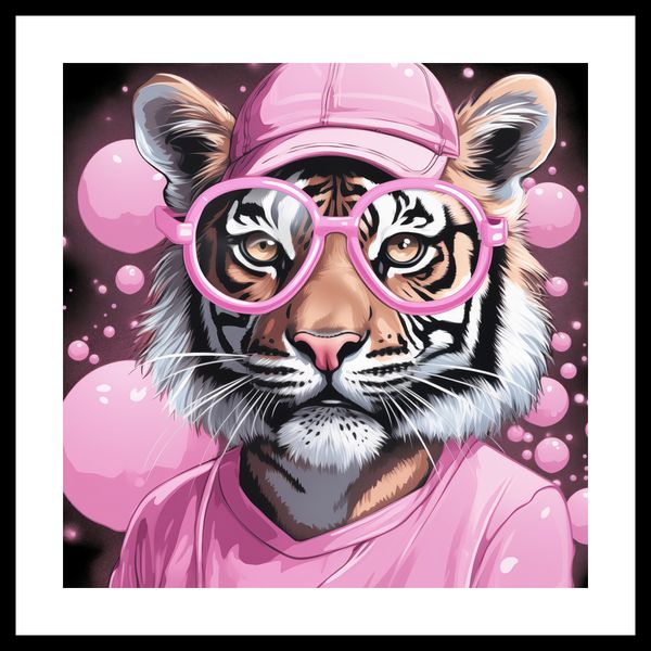 Plakat 50x50cm Ludzki Tygrys zdjęcie 3