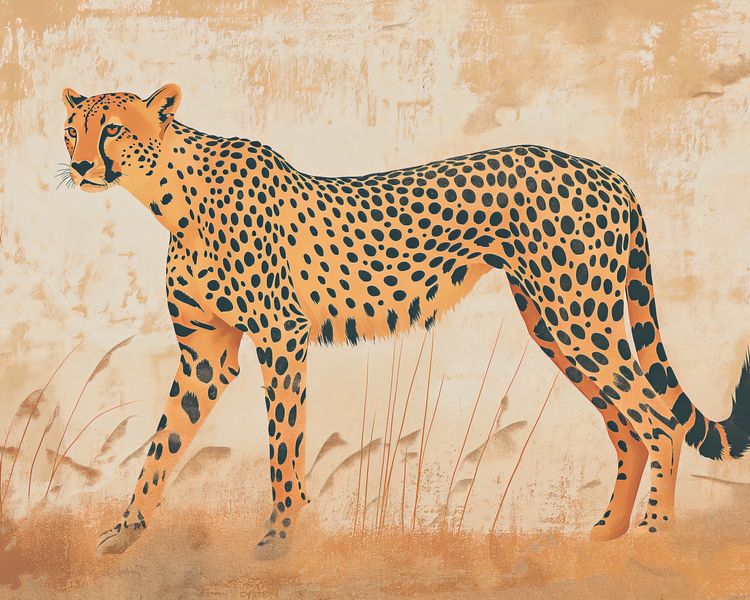 Plakat 50x40cm Gepard w Ruchu zdjęcie 1