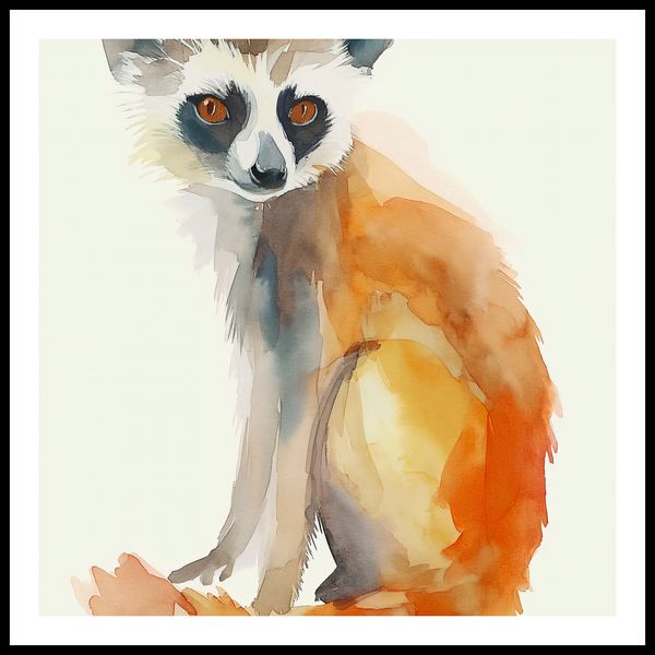 Plakat 60x60cm Lemurek zdjęcie 3
