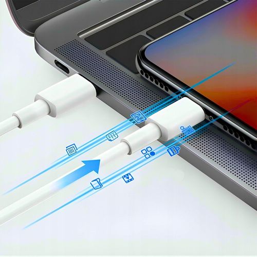 KABEL USB-C LIGHTNING PD 20W 3A DO IPHONE 13 11 APPLE 1m SZYBKIE ŁADOWANIE na Arena.pl