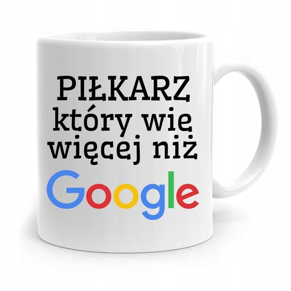 Kubek Dla Piłkarza Zawodnika Który Wie Więcej Z Nadrukiem Ze Zdjęciem zdjęcie 1