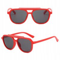 Dziecięce Okulary przeciwsłoneczne Pilotki dla dzieci + ETUI Czerwone