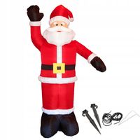 DMUCHANY MIKOŁAJ OGROMNY XXL POMPOWANY Z OŚWIETLENIEM 270 cm DEKORACJA