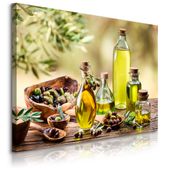 Obraz Na Płótnie Do Kuchni Oliwa Z Oliwek Przyprawy 120cm x 80cm