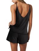 Damski Bawełniany Dres Czarny Bezrękawnik Spodnie M Strój Domowy Sportowy