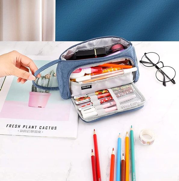 Duży Piórnik 3W1 Rozkładany Kosmetyczka Saszetka zdjęcie 8