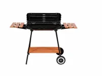 GRILL WĘGLOWY Z PÓŁKAMI LUND RUSZT 53*33CM