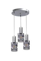 Lampa wisząca 3xE27 CROSS DARK SILVER