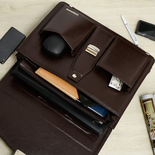 BELTIMORE torba skórzana eko teczka aktówka neseser V034 c.brązowa na Arena.pl