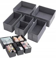 ORGANIZER NA BIELIZNĘ SKARPETKI DO SZUFLADY SZAFY ZESTAW POJEMNIK 6