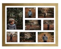 Ramka na 8 zdjęć Hekla 40x50x8 MDF galeria zdjęć złoty 1szt.