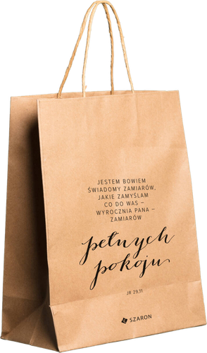 Torba prezentowa z napisem Jestem bowiem świadomy ... na Arena.pl