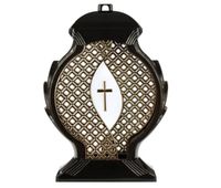 Znicz, Kapliczka na cmentarz, grób Obelix krzyż 34cm Lampion ZŁOTY