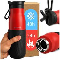 KUBEK TERMICZNY TERMOS TURYSTYCZNY NA HERBATĘ KAWĘ ZE SŁOMKĄ USTNIK