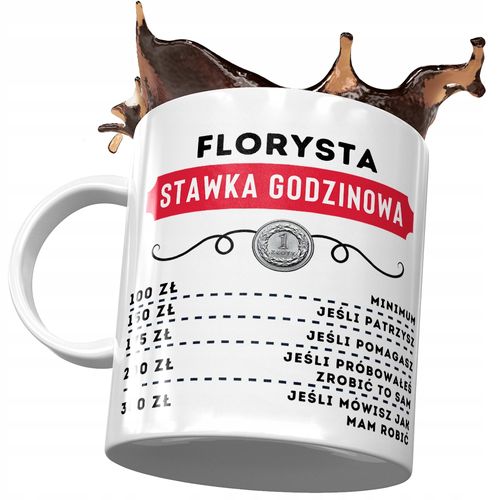 Dla Florysty Kubek Na Urodziny Imieniny Na Prezent Z Nadrukiem Ze Zdjęciem na Arena.pl