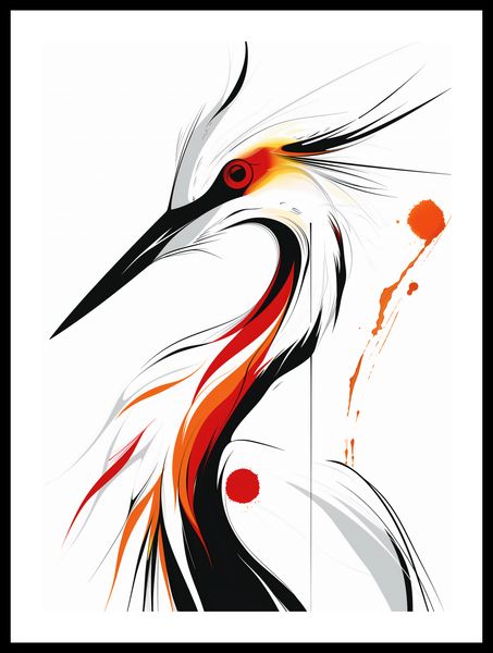 Plakat 39,5x55cm Bocian zdjęcie 3