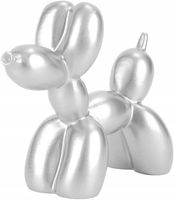 HEEPDD Figurka Balonowego Psa Srebrna 7.5 x 9 cm