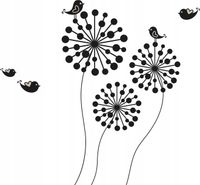 NAKLEJKI na ścianę dmuchawiec dmuchawce 160cm