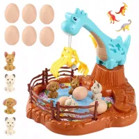 DLA DZIECI DINOZAUR Z JAJKAMI GRA ZRECZNOSCIOWA