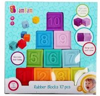 BAM BAM KLOCKI GUMOWE CYFR 10SZT 27X26X7 WB 12