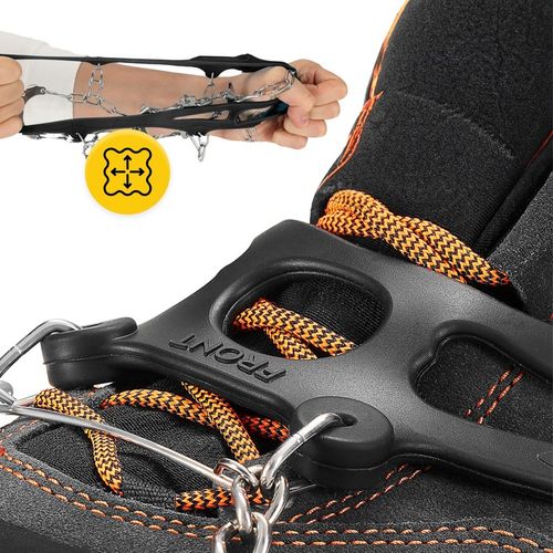 RACZKI NA BUTY TURYSTYCZNE TREKKINGOWE GÓRSKIE Z KOLCAMI ŁAŃCUCHY PREMIUM L na Arena.pl