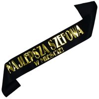 Czarna szarfa Najlepsza szefowa w mieście