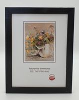 Fotoramka drewniana czarna 18 x 24 cm