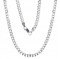 NASZYJNIK ŁAŃCUSZEK SREBRNY 925 DIAMENTOWANY MĘSKI SREBRO ORYGINALNY