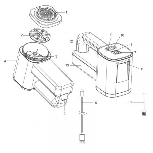 GOLARKA DO UBRAŃ TKANIN SWETRÓW TAPICERKI MOCNA AKUMULATOR 2000mAh USB na Arena.pl