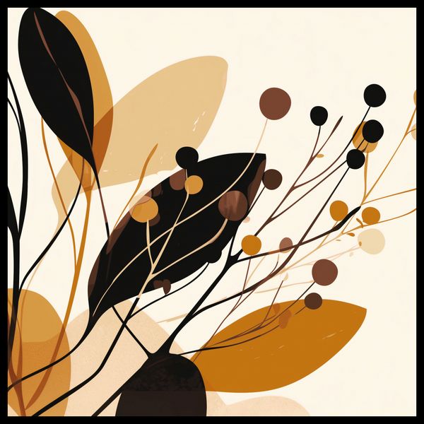 Plakat 80x80cm Jesienne Sylwety zdjęcie 2