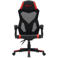canyon fotel gamingowy flow mch01 mesh czarno - czerwony