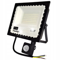 HALOGEN LED LAMPA NAŚWIETLACZ ROBOCZA CZUJNIK RUCHU LED 50 W ZEWNĘTRZNY