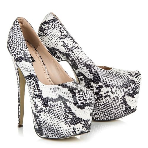 Szpilki Na Platformie Snake Print r.38 na Arena.pl