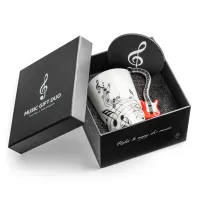 Zestaw Muzyka Duo - Kubek Gitara Elektryczna + Podkładka