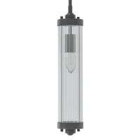 Szklana lampa wisząca Fiatto I zwis tuba do kuchni czarna