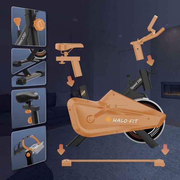 Rower Spinningowy Treningowy Halo-Fit – Rowerek Domowy Fitness Do Ćwiczeń zdjęcie 5