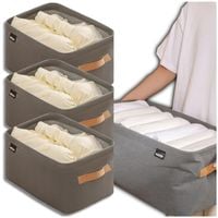 Organizer na ubrania 3szt zestaw organizerów sztywny do szafki pudełko