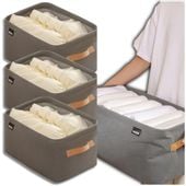 Organizer na ubrania 3szt zestaw organizerów sztywny do szafki pudełko