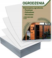 Ulotki A5 100szt reklamowe firmowe duży wybór wzorów OGRODZENIA PANELOWE