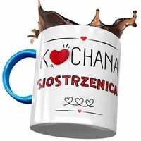 Kubek Błękitny Dla Siostrzenicy Urodziny Prezent Z Nadrukiem Ze Zdjęciem