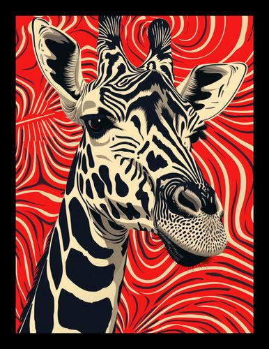Plakat 15x20cm Wzrok Żyrafy na Arena.pl
