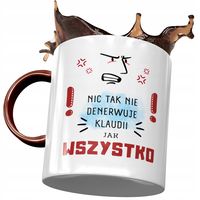 Kubek Bordowy Dla Klaudii Koleżanki Żony Prezent Z Nadrukiem Ze Zdjęciem