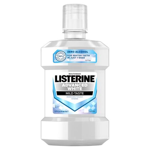 Listerine Advanced White Płyn do płukania ust - Łagodny Smak 1L na Arena.pl