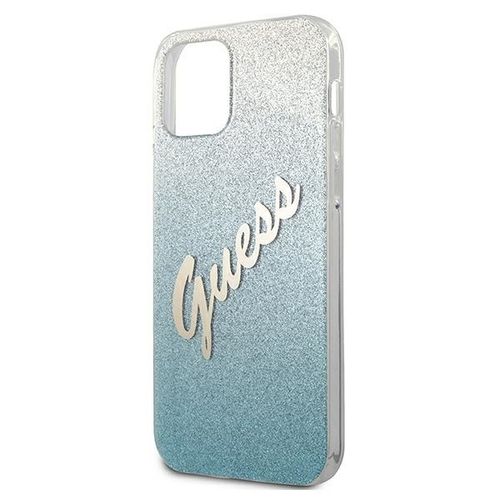 Guess GUHCP12SPCUGLSBL iPhone 12 mini 5,4" niebieski/blue hardcase Glitter Gradient Script na Arena.pl