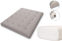 Materac 160x200 Bawełniany - Pascall Futon Comfort Natural - Szary