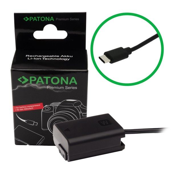 PATONA Adapter Dummy USB-C NP-FW50 zdjęcie 1