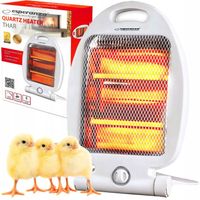 GRZEJNIK ELEKTRYCZNY NA PODCZERWIEŃ OGRZEWACZ FARELKA 800W PIECYK KWARCOWY