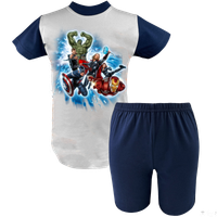 Krótka Piżama dziecięca Avengers - Superbohaterowie